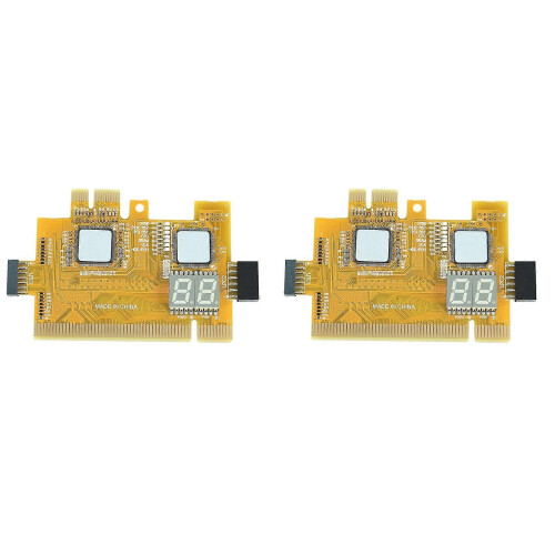 2X Detect Tool PCI-E LPC Multi Use Diagnostic Card Laptop Desktop Test Post LED Indicator PC Motherb