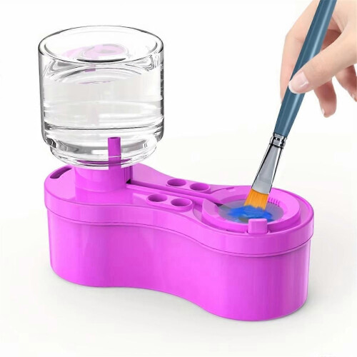 Paint Brush Cleaner with Drain Button Automatic Water Circulation Paint Brush Cleaning Machine Clean 1