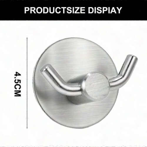 Durable Stainless Hooks - Resists Rust, Fingerprints & Supports Heavy Loads 1