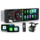 Autoradio singolo DIN con CarPlay e Android Auto, schermo touchscreen da 4 pollici, lettore MP5, Bluetooth 3