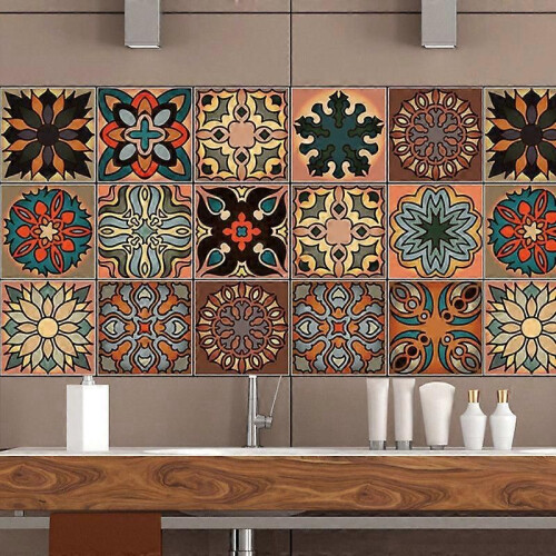 3D Multi Moroccan Self-Adhesive Bathroom Wall Stair Tile Sticker 2