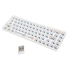 Zestaw klawiatury mechanicznej DIY, 68 klawiszy, 2,4 GHz, bezprzewodowa, układ 65%, przełączniki Hot
