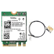 Compatibel met 1650X WiFi-kaart + AX200 3000 Mbps 2.4G 5G 6 + Bluetooth 5.1, compatibel met Windows