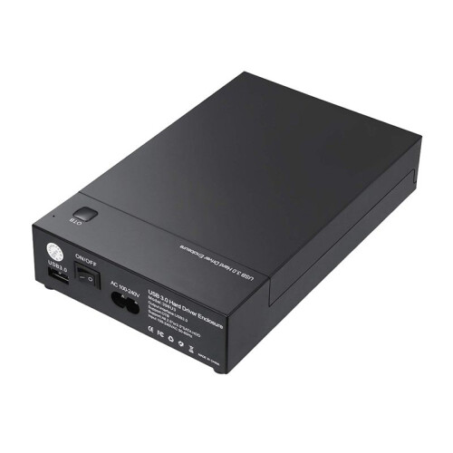 USB 3.0 3.5In  Hard Drive Disk External Enclosure SSD HDD Disk Case Support 16TB Drives OTB One Touch Backup-US Plug