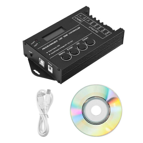 TC420 Time programmable RGB LED Controller DC12V-24V 5 Channel LED Timing dimmer 2