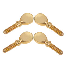 Saxophone Neck Screws 4pcs Durable Metal Parts Kit for Woodwind Instrument Quick Fix