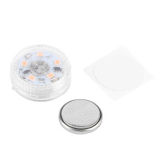 Wireless Touch LED Car Light, High Brightness Atmosphere Lighting, Built-in Button Battery (Pink and Purple Light)