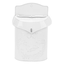 Wall Mount Letter Box Metal Bird Pattern Large Capacity Water Proof Wall Mounted Retro Mail Box for Garden Outdoor Decoration