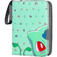Raccoglitore per carte Bulbasaur 2025, cartella per carte collezionabili in pelle PU con 400 tasche