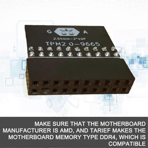 20pin Encryption Security Module Board Remote Control TPM2.0 For 2