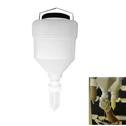 Τετράγωνο μπουκάλι 5,5 λίτρων και ακροφύσια διανομής, μεγάλ 2
