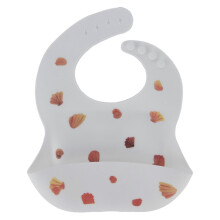 Unisex silikonhaklappar för småbarn, justerbar matuppsamlare för 1‑3 år, BabyShell