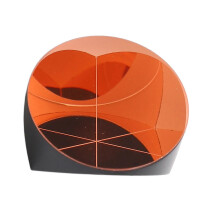 Prisma cubico ad angolo in rame, retroriflettore triedrico in vetro ottico da 25,4 mm