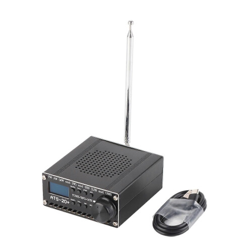 Φορητός δέκτης ραδιοφώνου πλήρους ζώνης AM LW MW SW SSB LSB USB σαρωτής με κεραία ATS‑20+ Si4735
