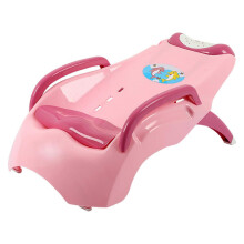 Kids Hair Washing Chair Multi Levels Ergonomic Design Foldable Child Shampoo Bed for Home Hair Salon Pink
