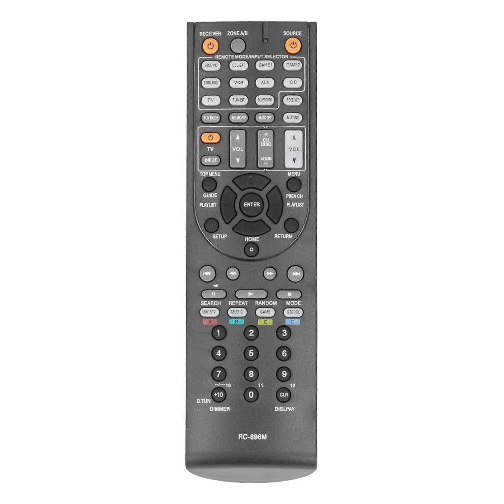 Rcâ896M Replacement Remote Control For Onkyo Power Amplifier, Av Receiver Rcâ737M, Rcâ801M, Rcâ836M 9409192967169