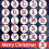 Christmas Tree Ornaments Letters with Red Hat 3 Inch 3