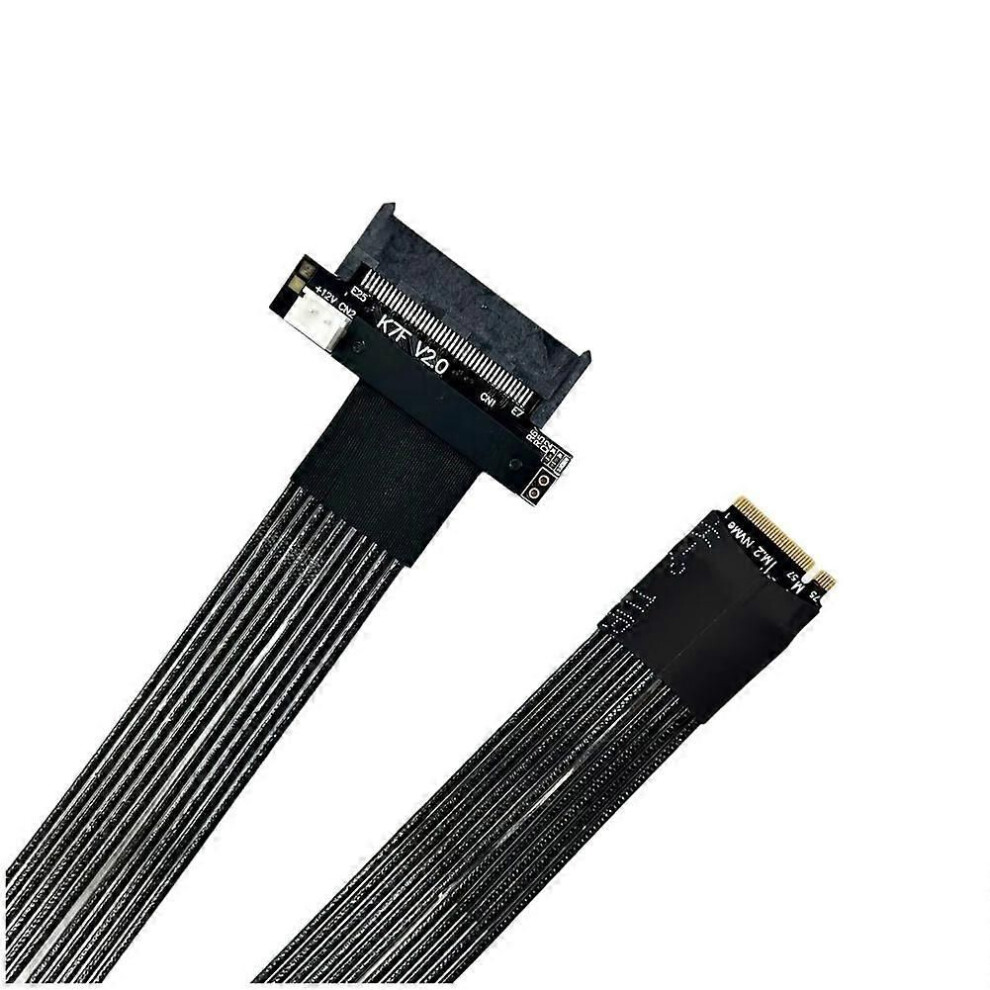 Photos - Other for Computer ADT-LINK M.2 NVMe to U.2 SFF-8639 SSD Extension Adapter Cable PCIe5.0 X4 Gen5 U2 SFF8639 SSD to M.2 MKey Expansion Card 10cm