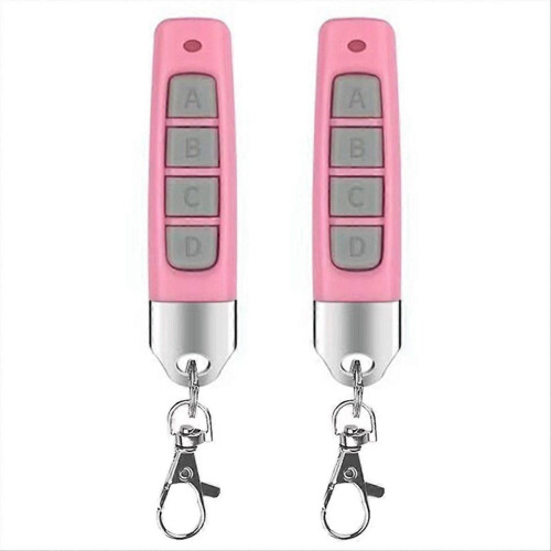 2pcs 433MHz Remote Control Compact Wireless Duplicator for Garage Doors Gates Systems Universal Com