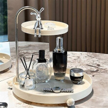 Bandeja organizadora de maquillaje, cosméticos, joyas, pintalabios, cuidado de la piel, perfume, reloj,