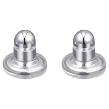 Locking Earring Backs for Ears, Hypoallergenic, Fits 0.9-1.2mm Posts, Gold-Plated Safety Cap Silver