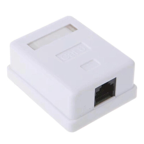 Νέος προσαρμογέας βύσματος τοίχου Cat6 RJ45 8P8C, μη θωρακισμέν