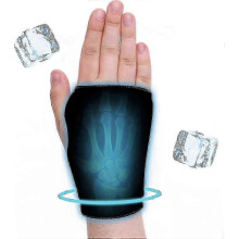 Impacco di ghiaccio in gel morbido universale per polso, compatibile con terapia caldo/freddo - Sollievo