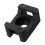 Black 4.5mm Width Cable Tie Base Saddle Type Mount Wire Holder 100Pcs 2