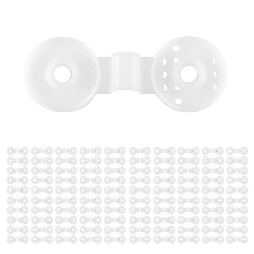 100PCS Shade Net Clips Net Hooks Shade Cloth Fix Clamp Grommet White 1