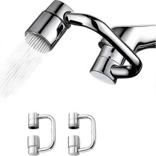 1440 Rotatable Faucet Aerator Extension 2 Modes Universal Sink Faucet Faucet Extender for Bathroom Sink Kitchen