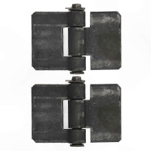 2 Pack Heavy-Duty Weld-On Hinges, 106x75x5mm Stainless Steel Door Hinges for Trailers and Gates