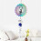 Owl Gradient Color Wind Spinner Sculpture 3D Wind Chimes 4
