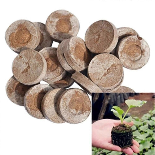 110 Pcs Professional Peat Pellets Plant Starting Soil Block Seedling 1