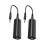Ground Loop Isolator Noise Filter for Car Audio/Home Stereo,2 PCS with 3.5mm Audio Cables 1