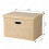 Sustainable Foldable Linen Organizer - Washable Storage Bin for Closet, Shelf & Moving Solutions 2