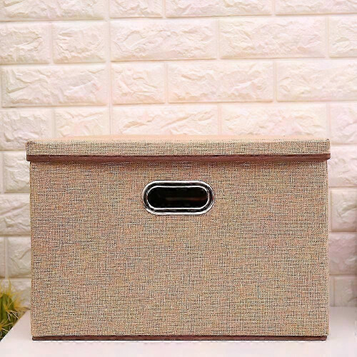 Sustainable Foldable Linen Organizer - Washable Storage Bin for Closet, Shelf & Moving Solutions 2