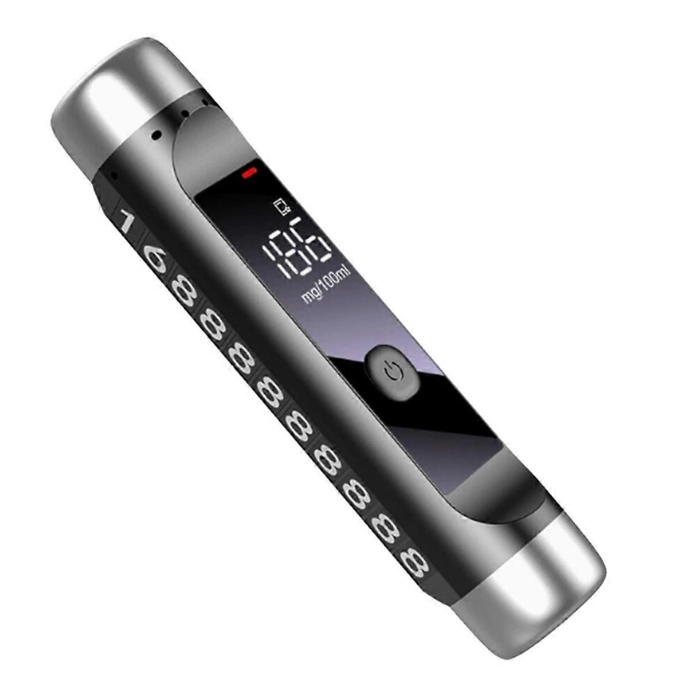 Portable Alcohol Tester LCD Display Drunk Driving Test Breathalyzer Alcohol Detector Temporary Park