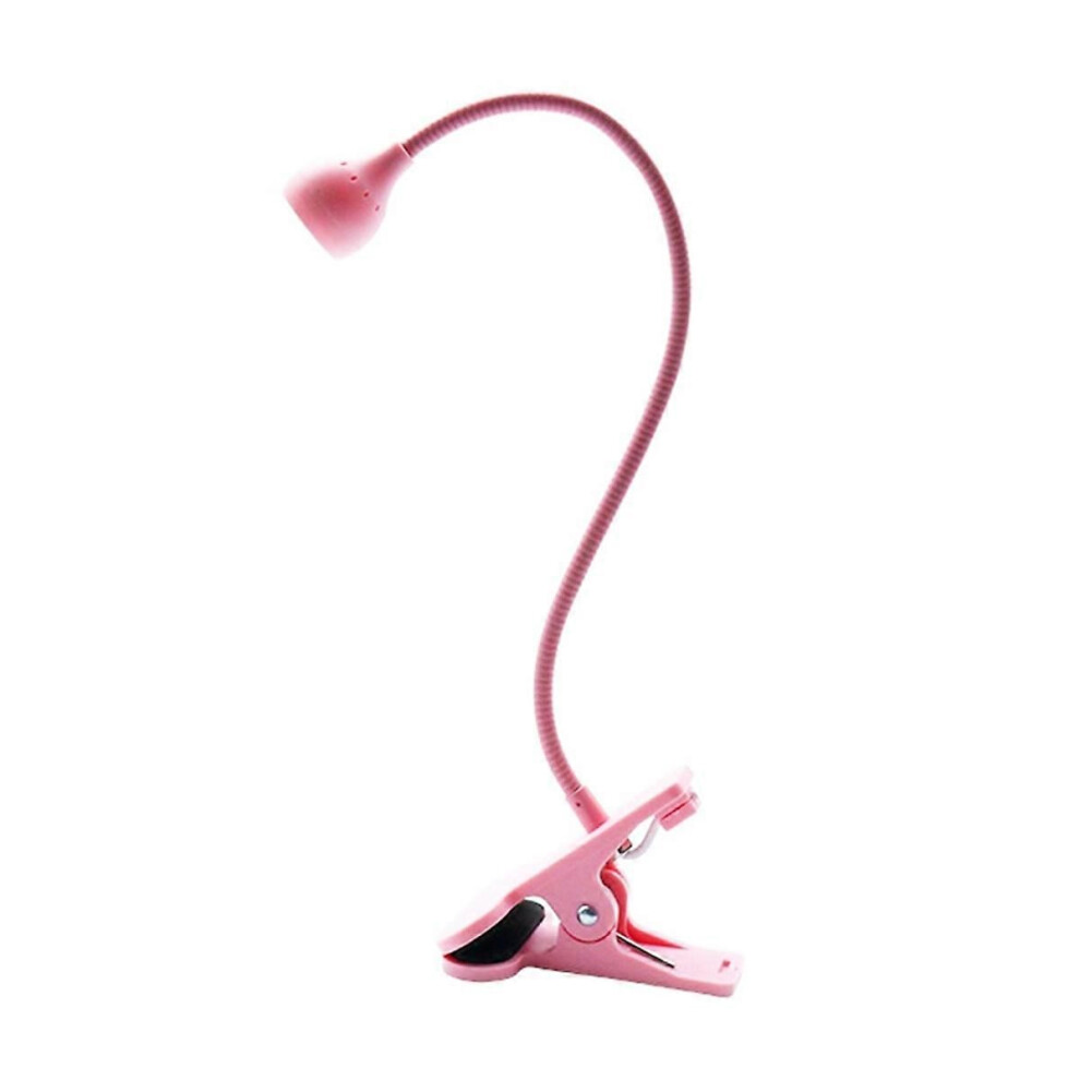 Pink 3W Led Nail Lamp Uv Gel Polish Curing Lamp Flexible Gooseneck Usb Powered Portable Gel Polish