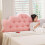 Large Bed Wedge Pillow for Headboard Support, King Size Reading Pillow for Bed Backrest, Low‑Profile Comfort 5