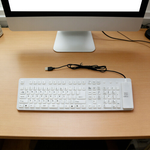 Full Size Collapsible Spill Proof USB Input Panel For Office And 1