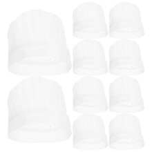20 τεμάχια καπέλα σεφ μιας χρήσης Unisex ελαφριά αναπνεύσιμα