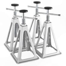 Aluminium RV-stabilisatorsteunen, 4 stuks, draagvermogen 2724 kg, in hoogte verstelbaar van 28-43 cm,