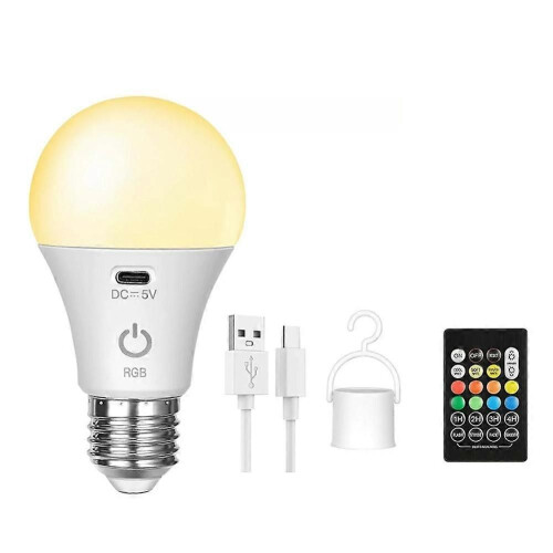 Έξυπνη λάμπα LED RGB USB - Επαναφορτιζόμενη, ρυθμιζόμενης έντα 2