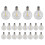 20 Pcs G40 LED Replacement Bulbs E12 Screw Base Shatterproof Globe Lights for Solar String 2