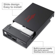 USB 3.0 3.5In Hard Drive Disk External Enclosure SSD HDD Disk Case Support 16TB Drives OTB One Touch Backup-US Plug
