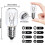 Συσκευασία 10 μικρών λαμπτήρων Edison με βίδα 25W SES E14, διαφανείς 2