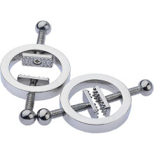 Clip-On-Körperschmuck für Damen, modisches Accessoire aus Edelstahlimitat, ohne Piercing.