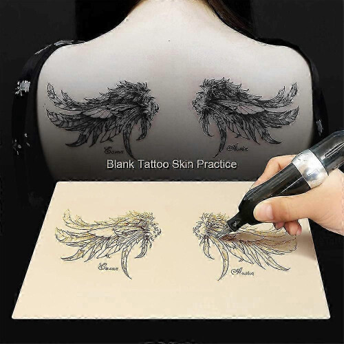 Pelle artificiale bifacciale per esercitarsi con i tatuaggi (10 pezzi) 2