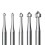 20 Pcs Jewelry Setting Burr - 3/32Inch Shank Stone Setting Burs Cylinder - Cone Shape Lapidary Making Tools 4