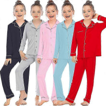 Conjunto de pijama clásico para niños, compatible con ropa de dormir y de estar por casa.